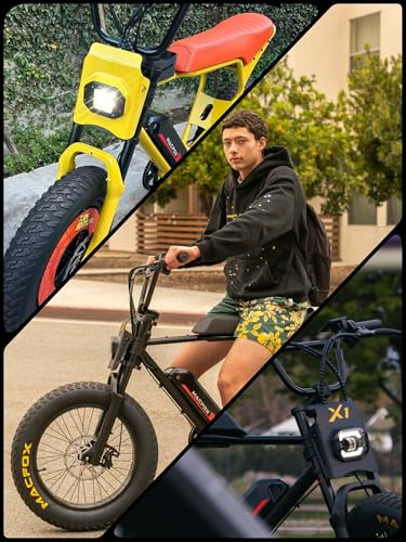 Peak 750W 25MPH Electric Bike with 20" Fat Tires and Front Suspension Y612868