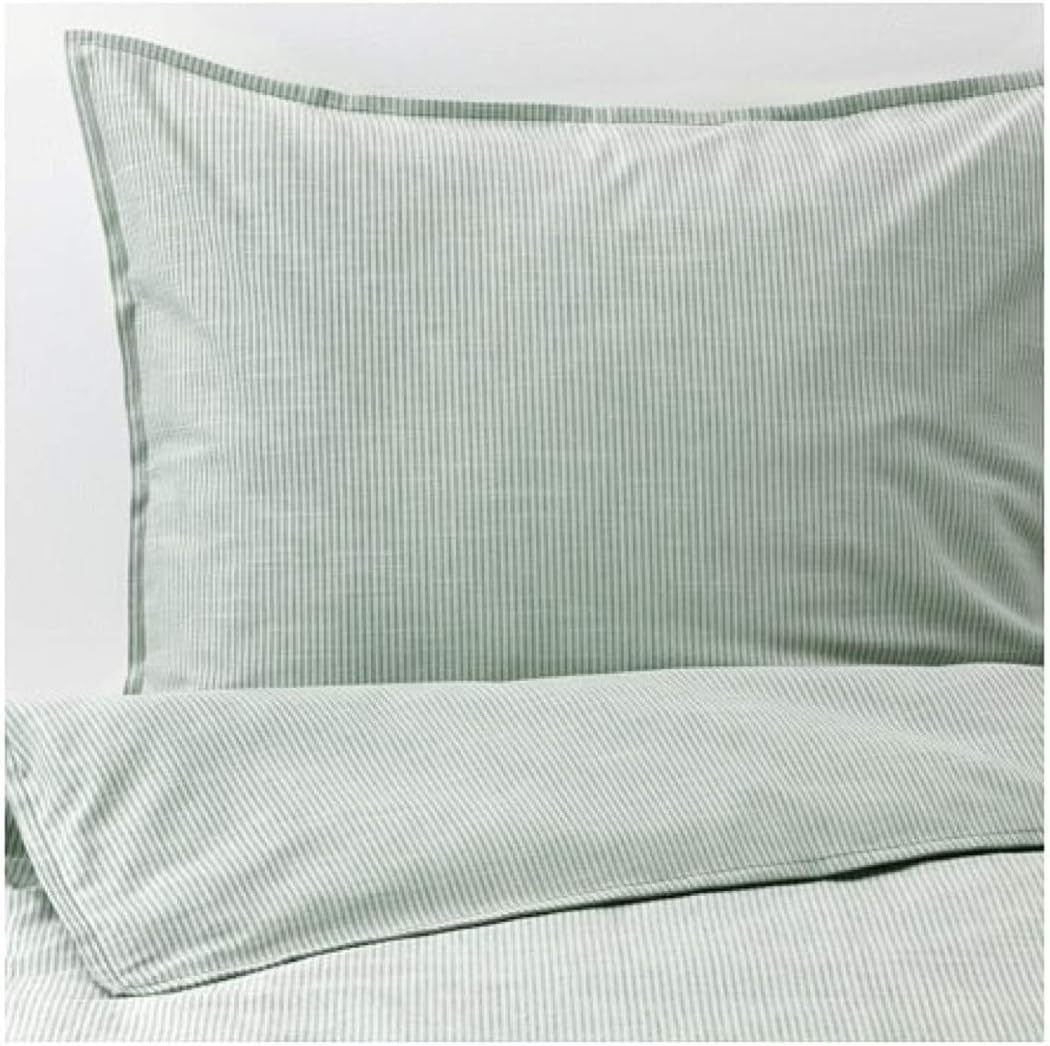 Green Stripe Duvet Cover and Pillowcases Full/Queen U22896
