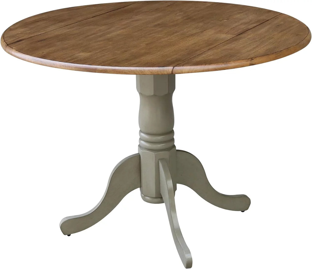 42 Drop Leaf Dining Table Distressed Hickory U3249