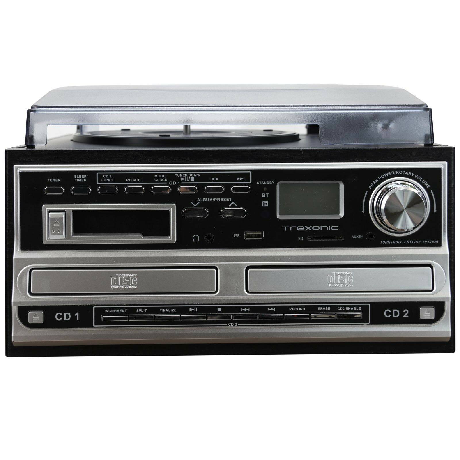 3-Speed Turntable with CD Player, Cassette Player, FM Radio S68153