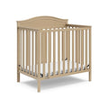 4-in-1 Convertible Mini Crib with Bonus Mattress (Driftwood) P9844