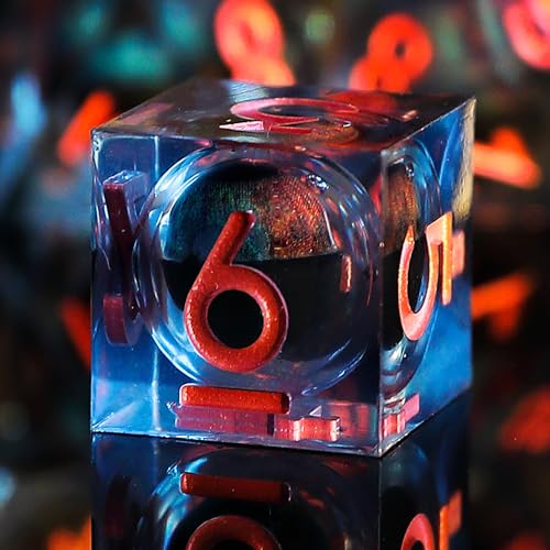 7 Piece Resin Sharp Edge Dice Set B928639
