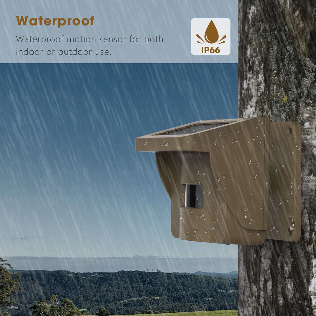 Solar Driveway Alarm Wireless Weatherproof 1/2 Mile Long Range Motion Sensor Alarm M8498