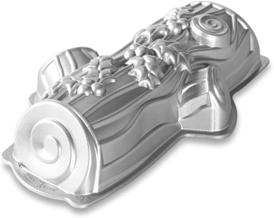 Silver Yule Log Pan H211