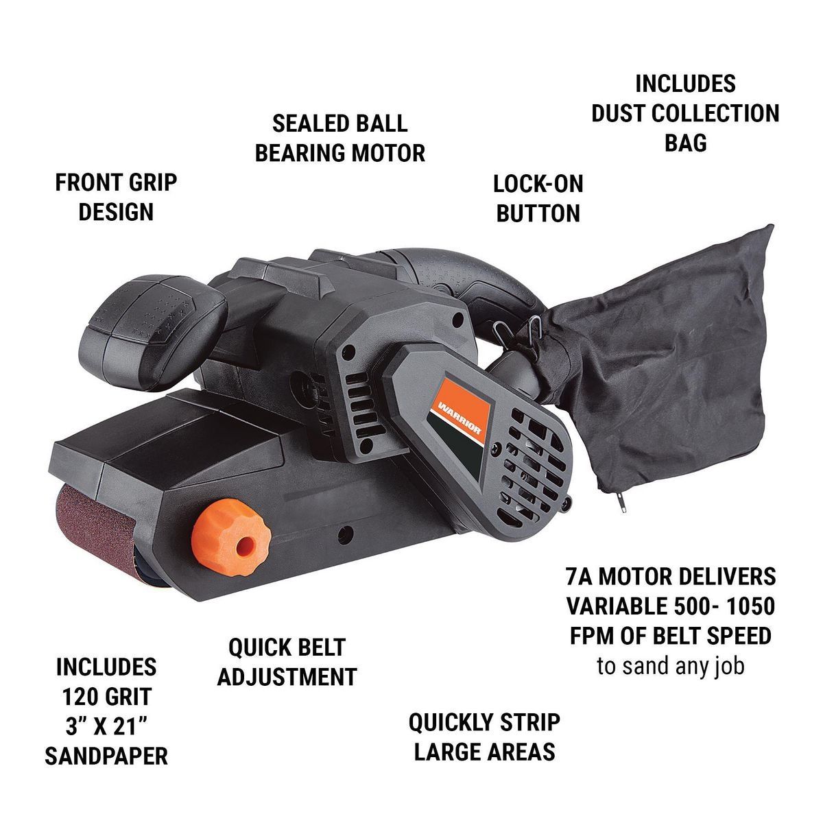Variable Speed Belt Sander J713