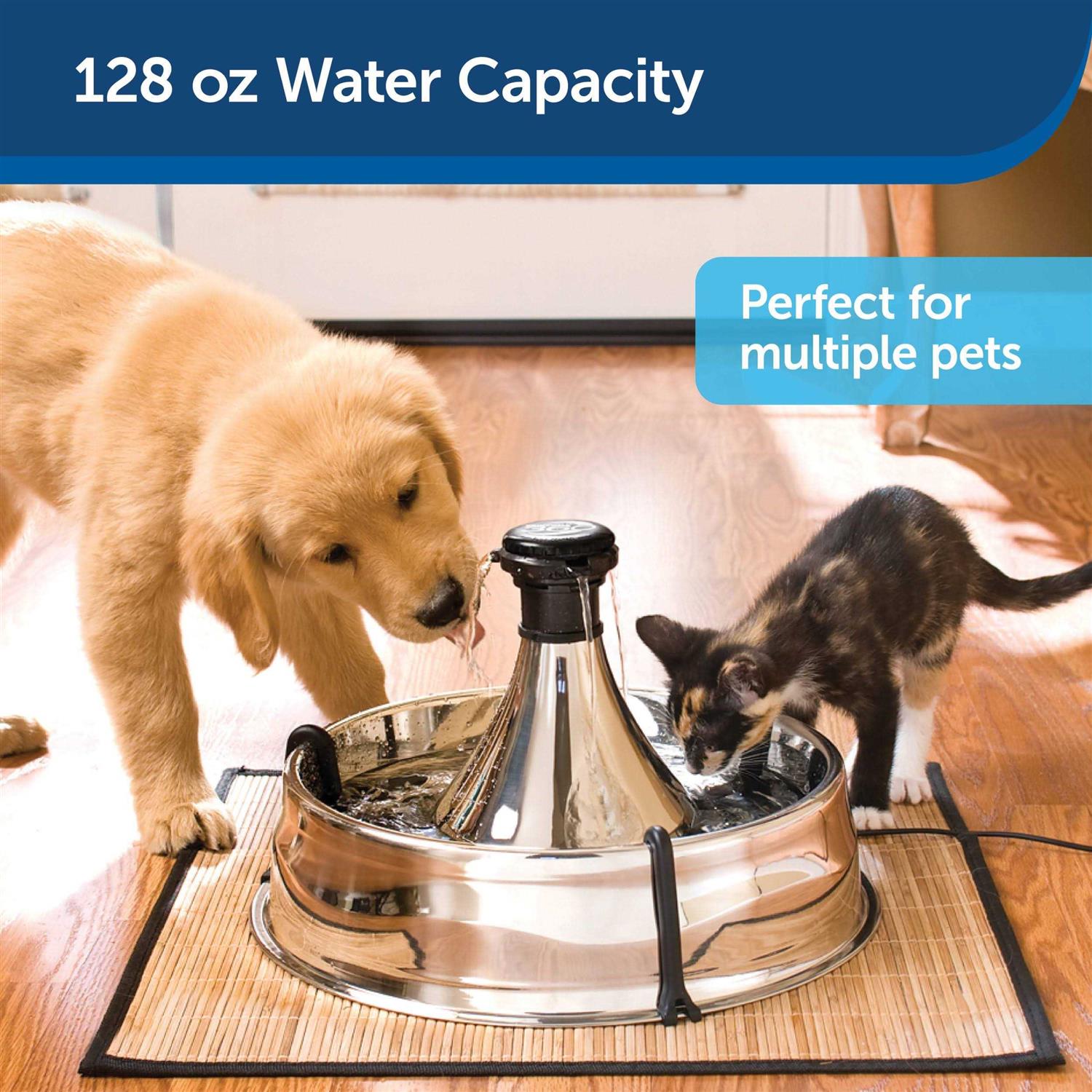 Stainless Steel Pet Fountain W8394