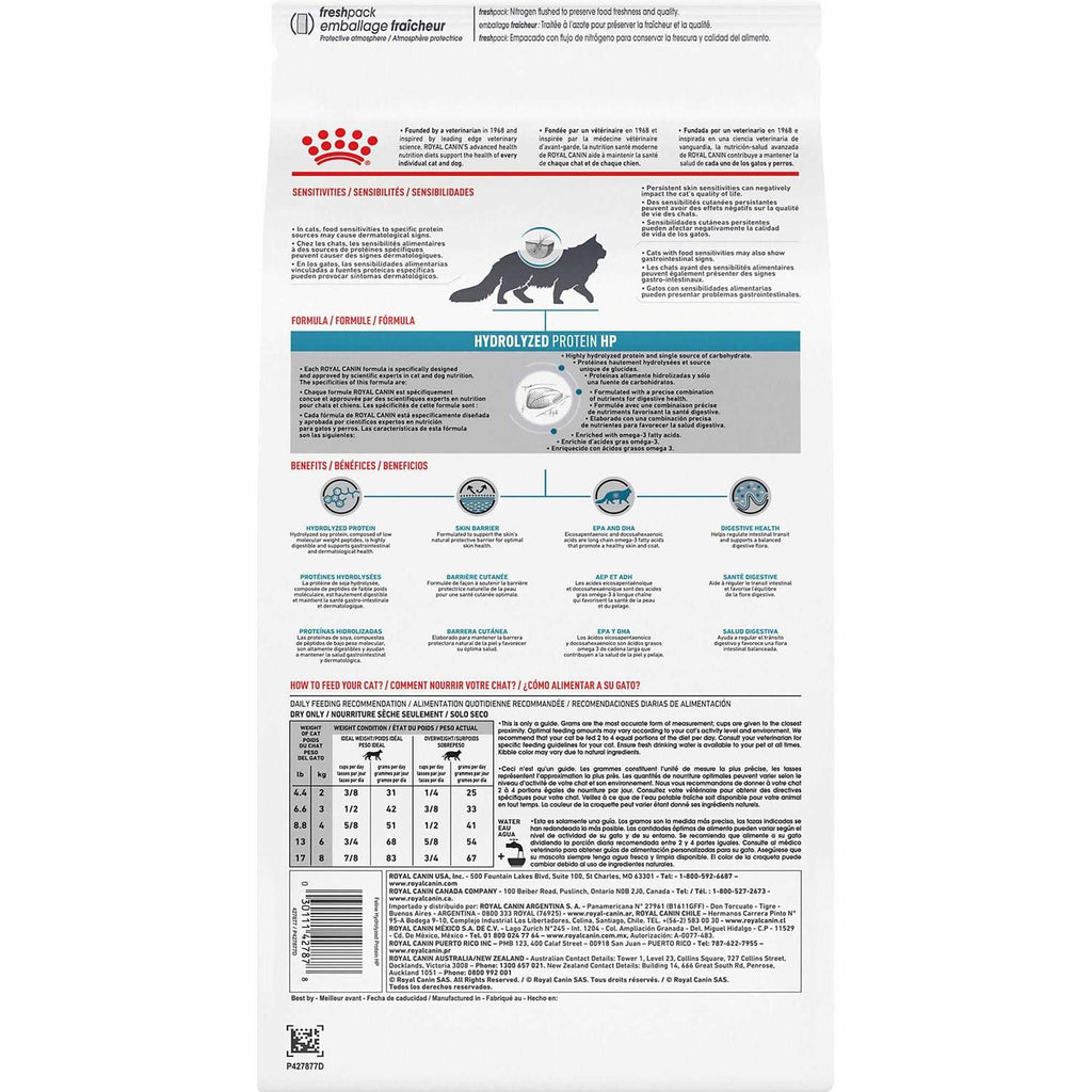 Hypoallergenic Hydrolized Protein Cat Dry Food Z490435