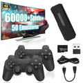 Retro Gaming Console 256G Built-in 60000 3D Games 50+ Emulators 4K HD Video Game Stick With Two Wireless Controller C360136