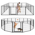 12 Panel 40" Height Heavy Duty Dog Fence with Doors S648354