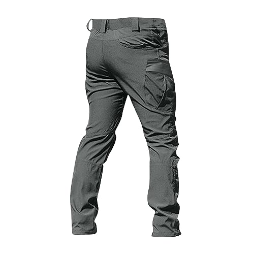 Men's Ripstop Stretch Cargo Pants with Multi Pockets N963