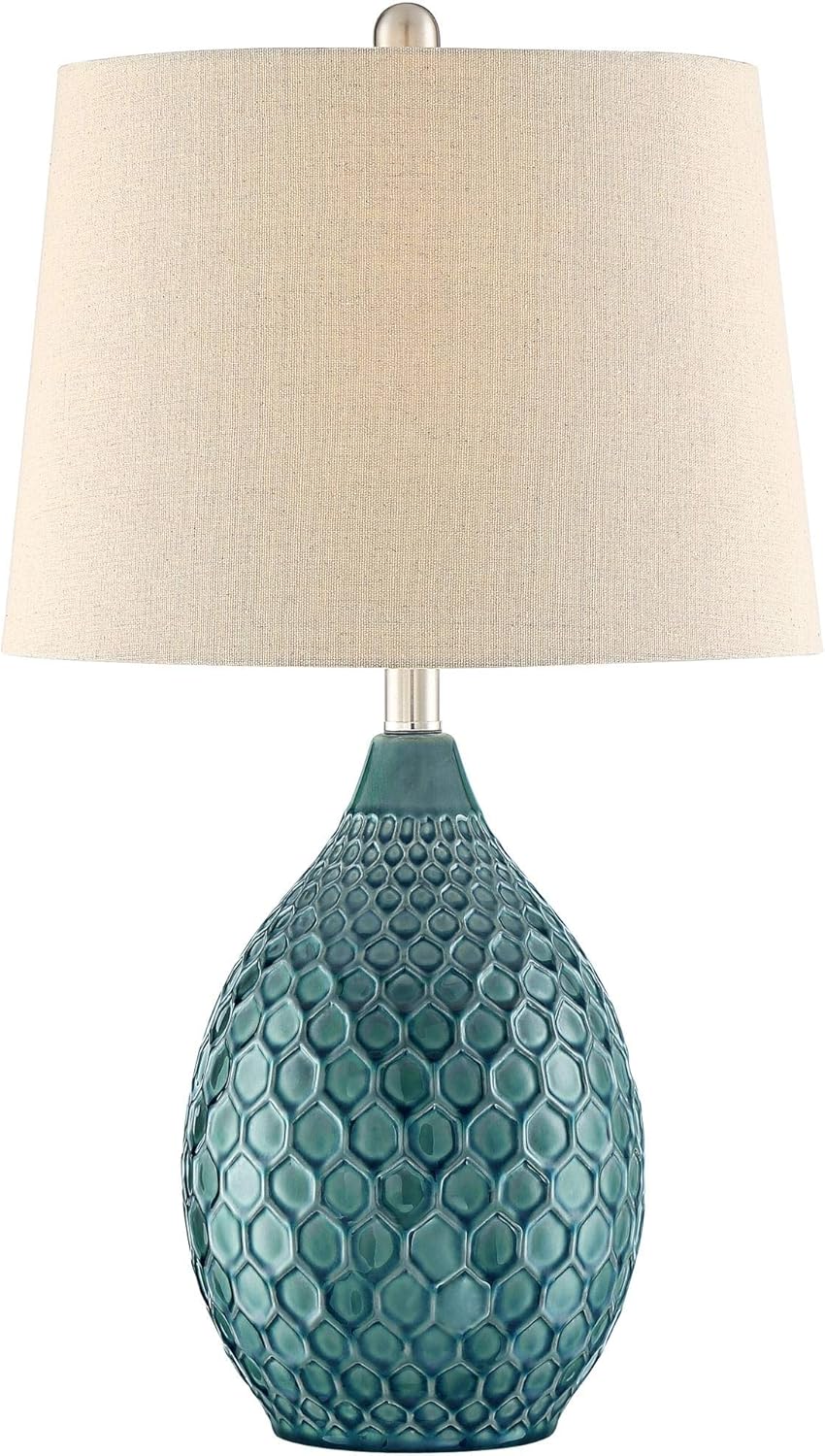 Sea Foam Blue Green Ceramic Table Lamp 24.75" High J856360