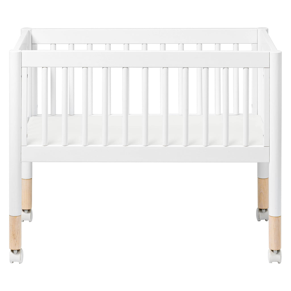 White Washed Natural Portable Bassinet T35136
