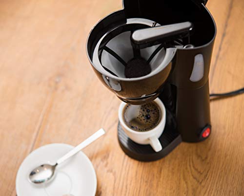 Black Mini Compact Drip Coffee Maker (10.5oz) N858559