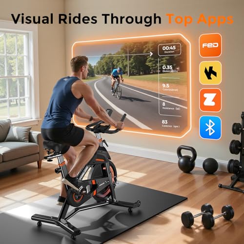 Light Commercial Magnetic Exercise Bike with Bluetooth Q914597