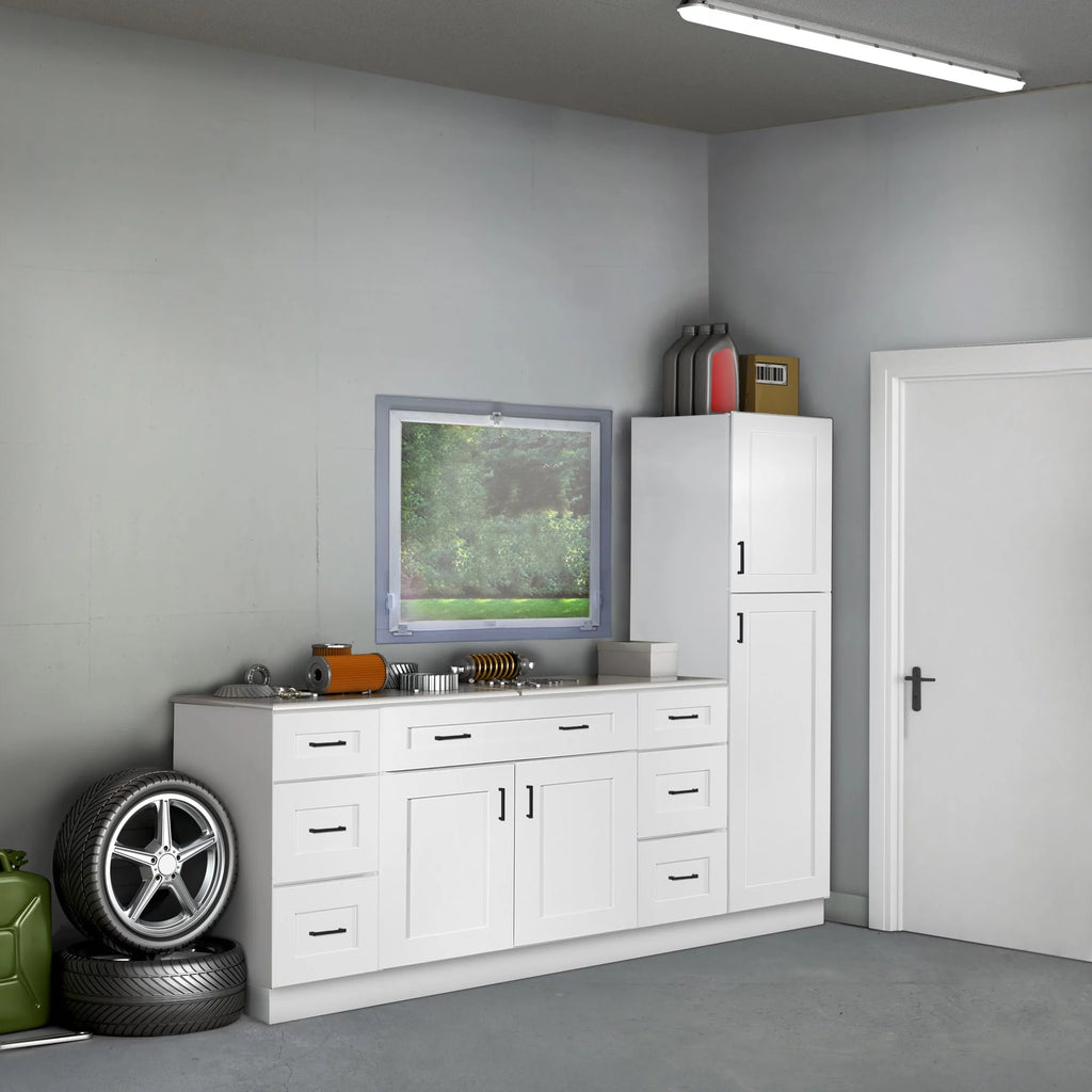 White Shaker Base Kitchen Cabinet 42x34.5x24 L144028