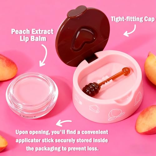 4 Pcs Lip Balm Honey Pot-Strawberry, Watermelon, Apple Lime, Honey Lip Mask Overnight Propolis Moisturizing Vitamin E Lip Balm V455470