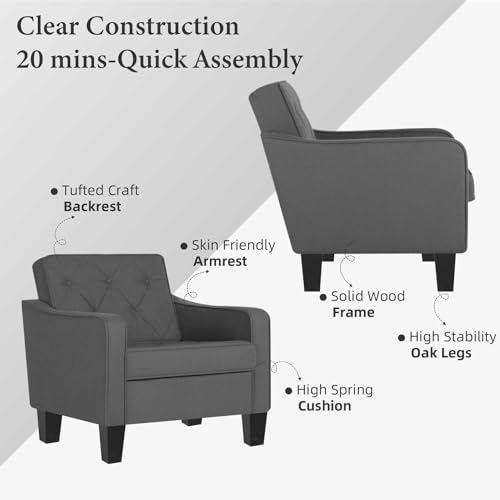 Blue Set of 2 Accent Chairs W3361