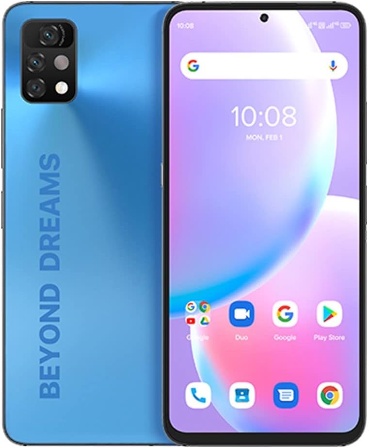 128GB 4GB 6.8 FHD+ Dual SIM GSM Unlocked 4G LTE Mist Blue D80076