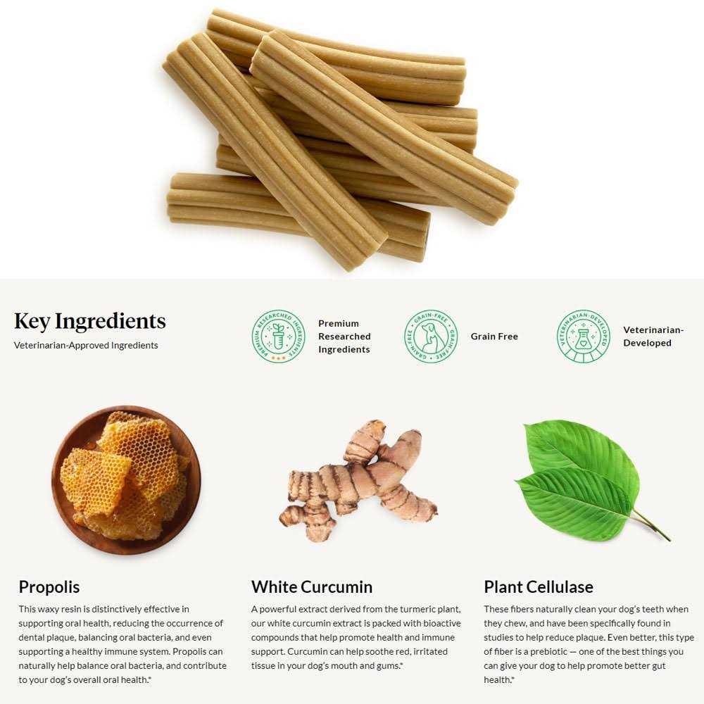 All Natural Dental Chews Sticks for Dogs S285