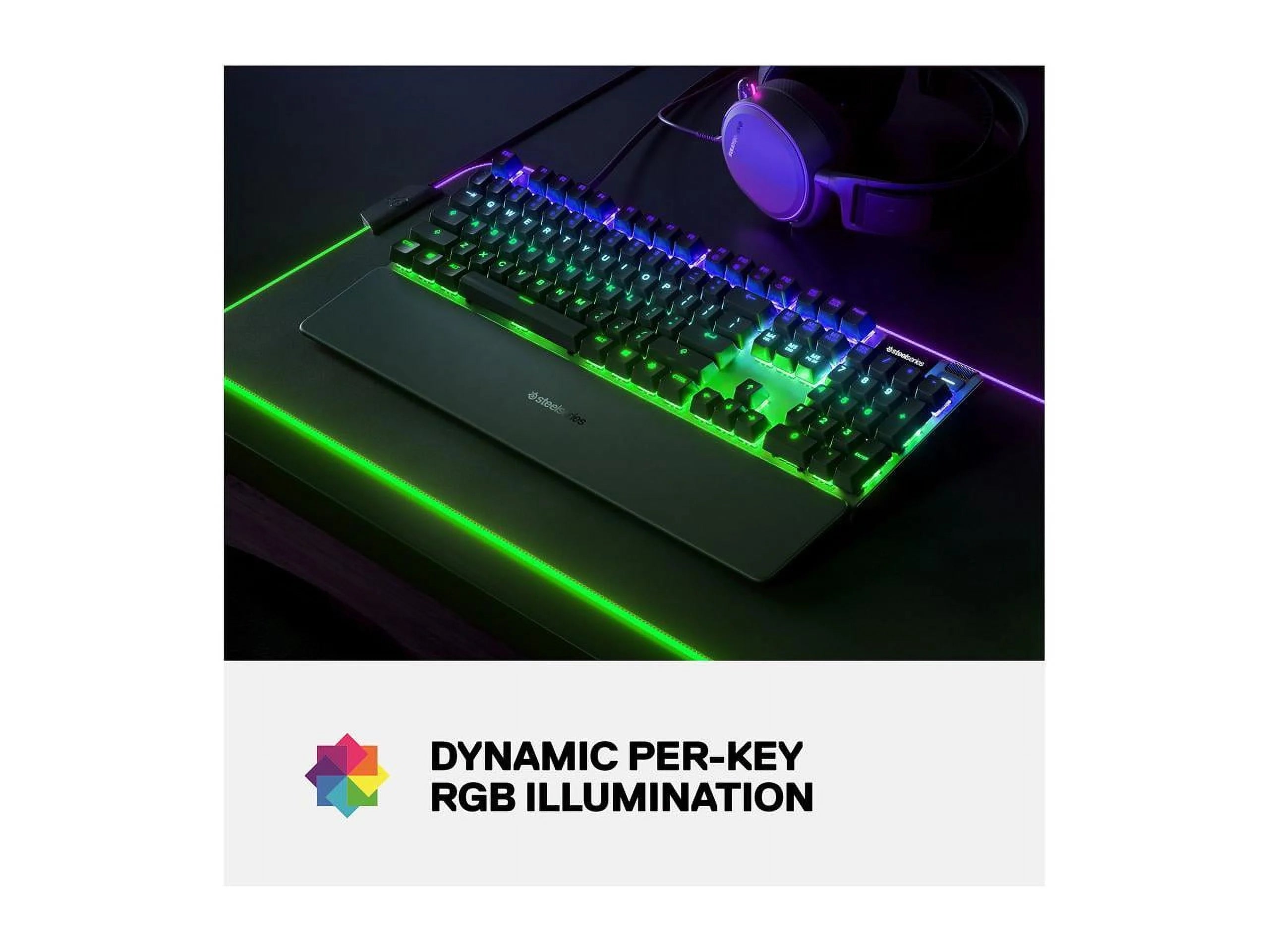 Mechanical Gaming Keyboard with Adjustable Actuation Switches and RGB Backlit C1260