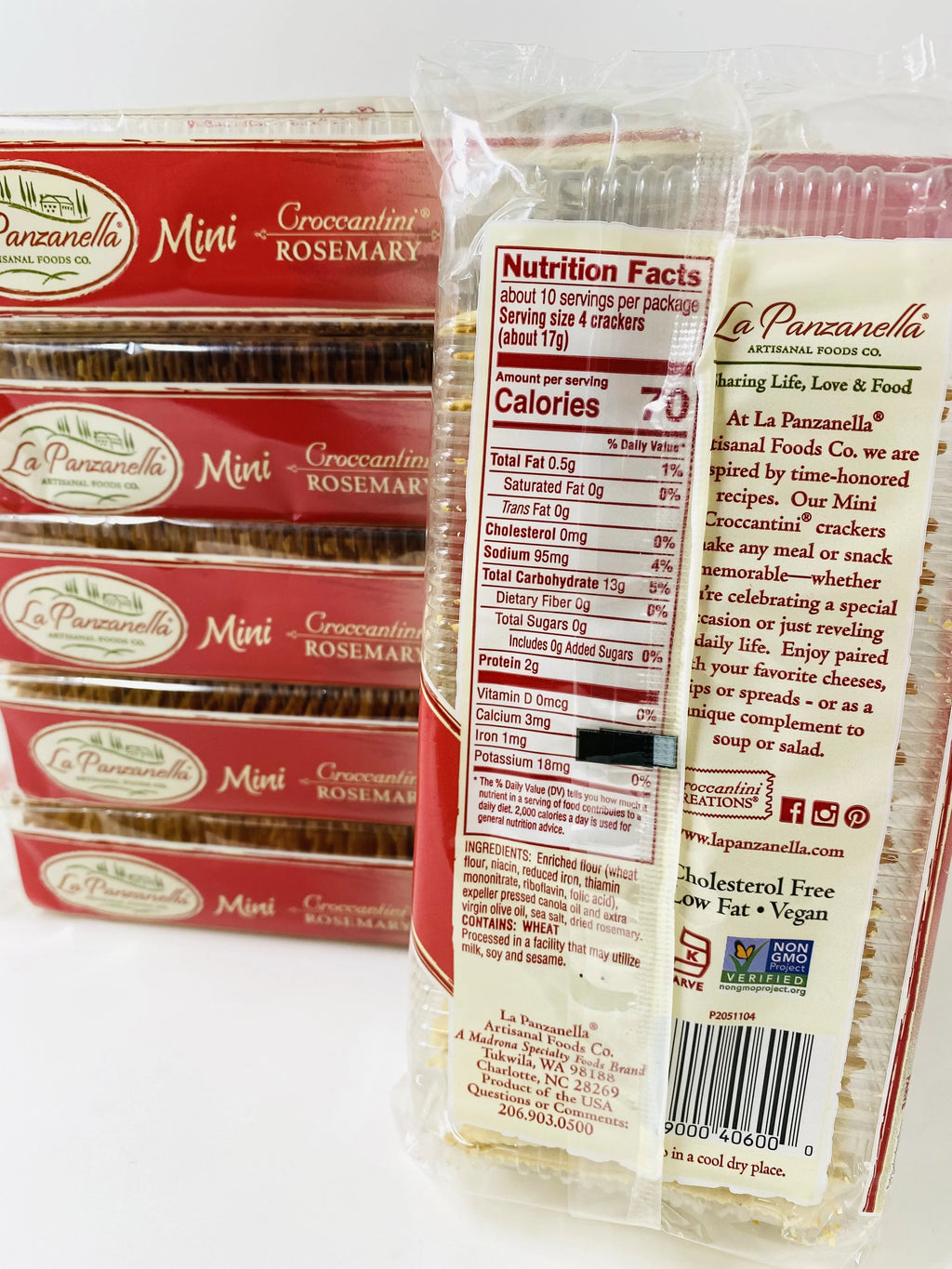Mini Croccantini Rosemary Gourmet Flatbread 6oz (Pack of 6) C798140