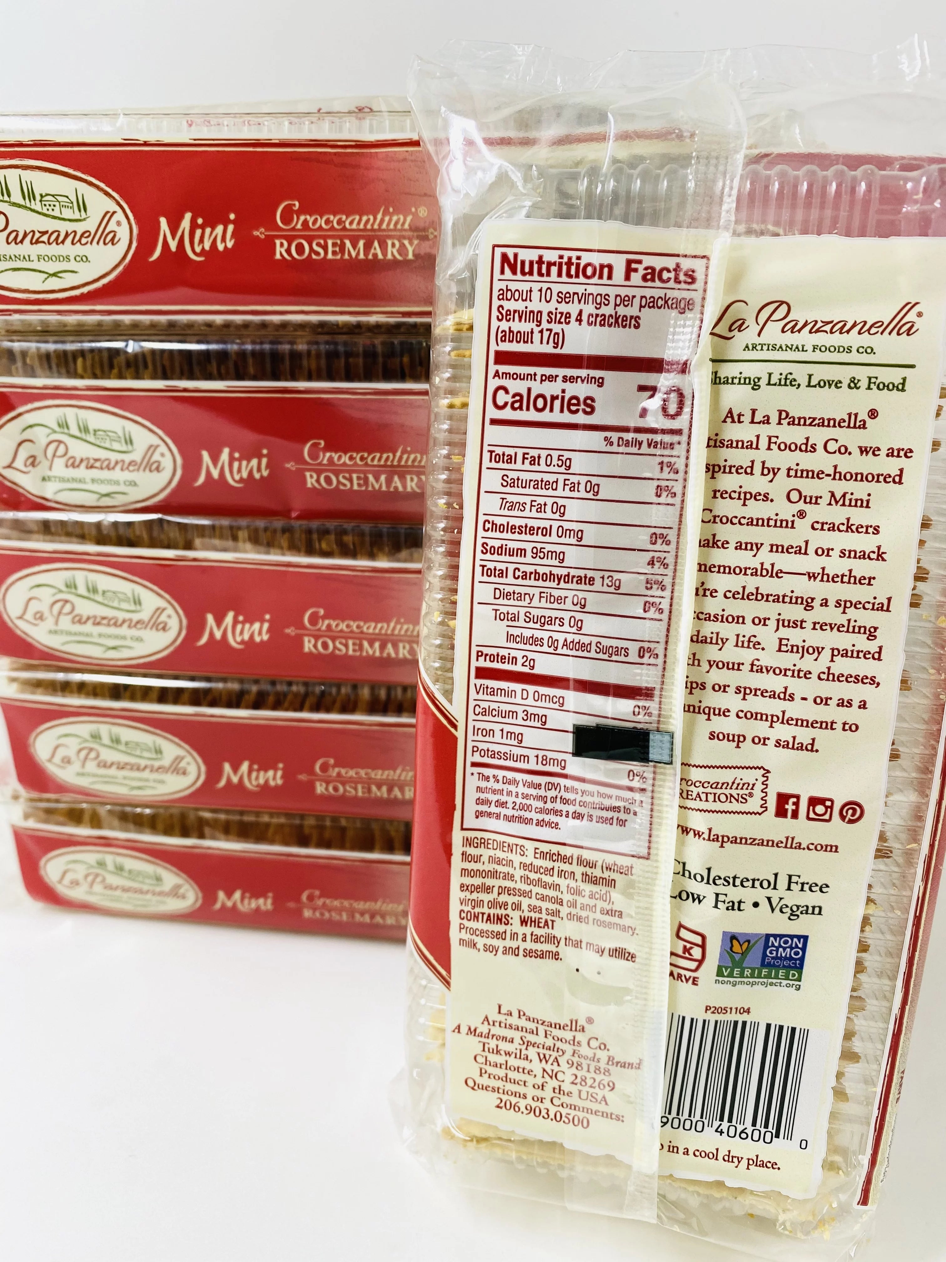 Mini Croccantini Rosemary Gourmet Flatbread 6oz (Pack of 6) C798140