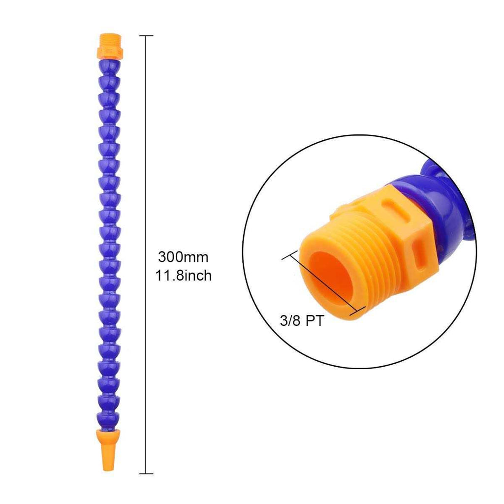 Pack of 10 Round Nozzle Flexible Oil Coolant Pipe Hose M95399