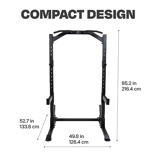 Half Rack with J-Hooks, Pull Up Bar & Weight Storage T728