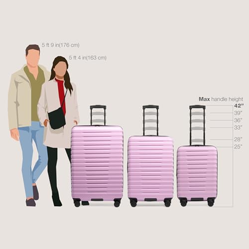 Teal Polycarbonate Hardside Travel Suitcase Luggage with 8 Spinner Wheels, Aluminum Handle, Carry-on 22-Inch U2619