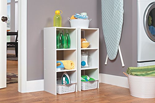 White Stackable 31-inch Vertical Organizer & White Stackable 24-Inch Wide Horizontal Organizer O156920