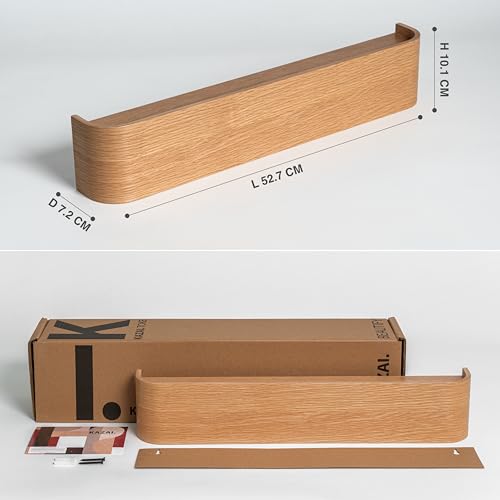 Solid Wood Veneer Coat Rack with Wall Hooks D474
