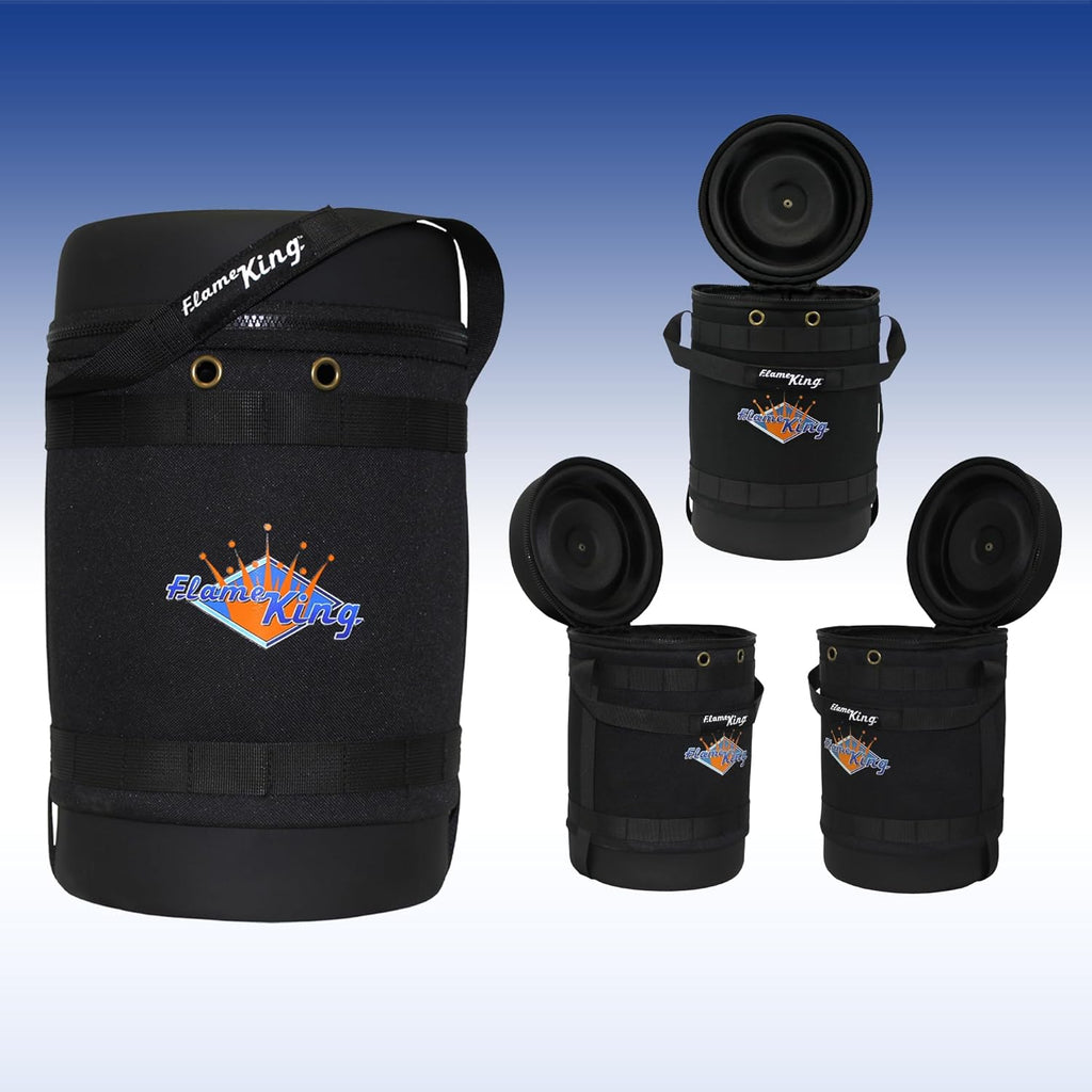 Black Insulated Protective Carry Case for 5LB Propane Tank E1623
