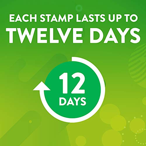 Toilet Cleaning Stamps, Fresh Gel, 1 Dispenser + 6 Stamps, 2 Pack T137746