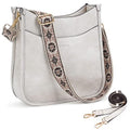 Vegan Leather Crossbody Shoulder Bag with 2PCS Adjustable Strap V60733