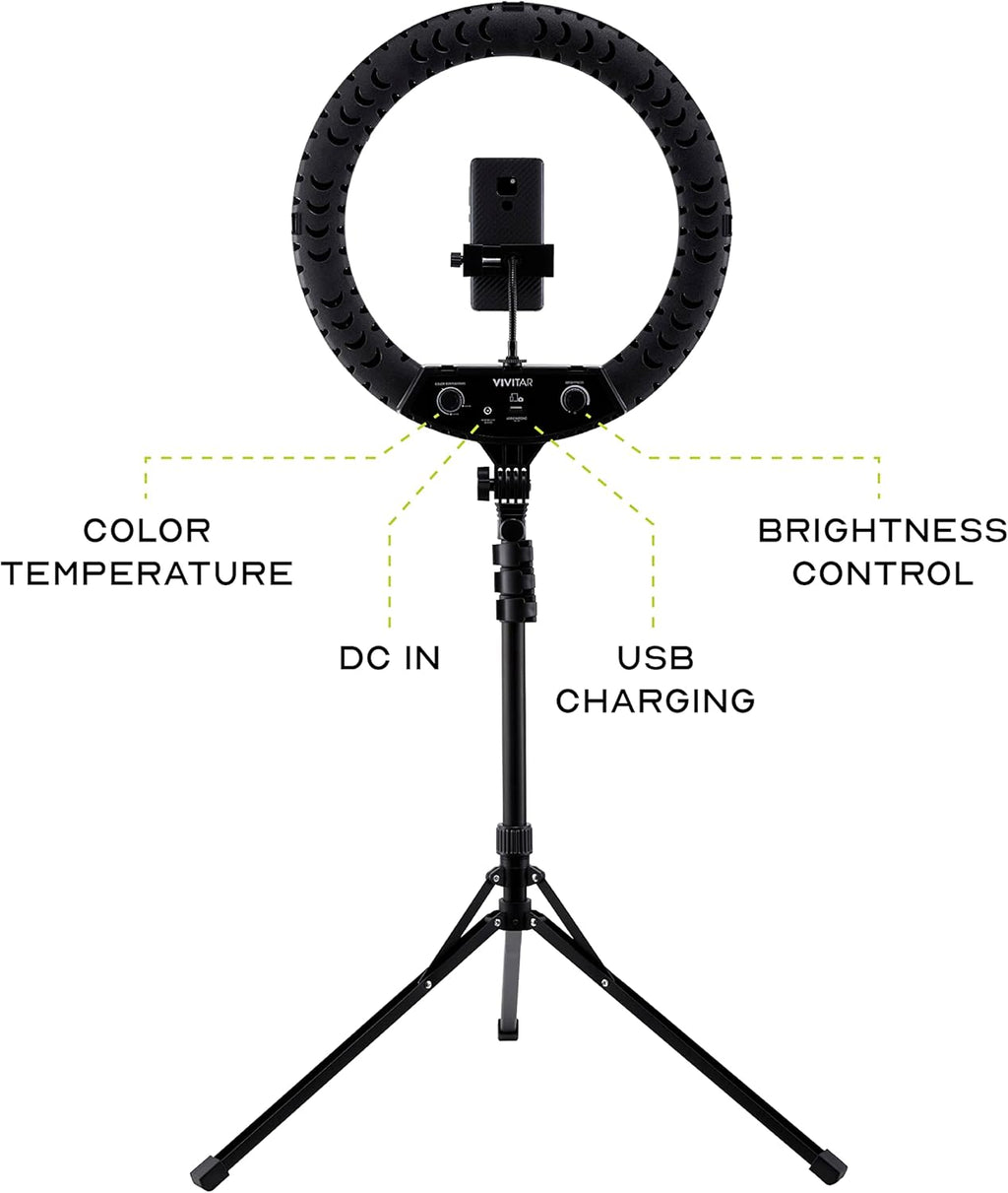18 Inch LED Ring Light with Stand and Wireless Remote V750856