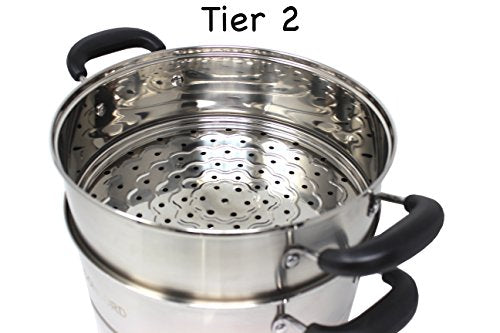 3 Tier Stainless Steel Steamer Set 32 CM T4861