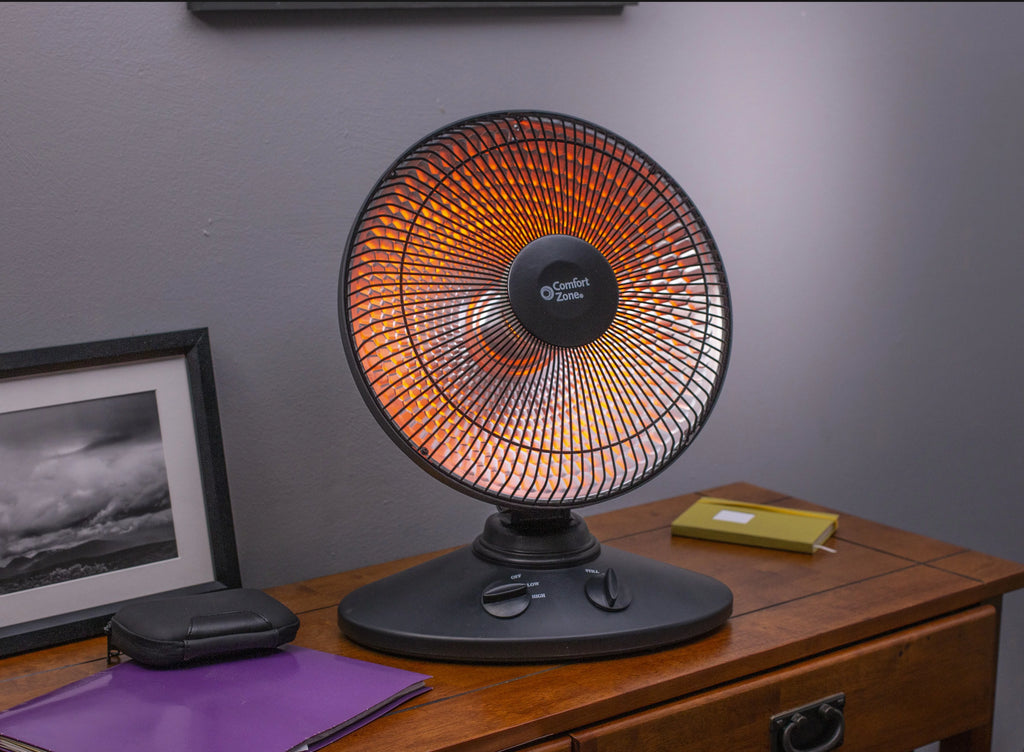 700-Watt Oscillating Parabolic Radiant Dish Heater with Adjustable Tilt E455