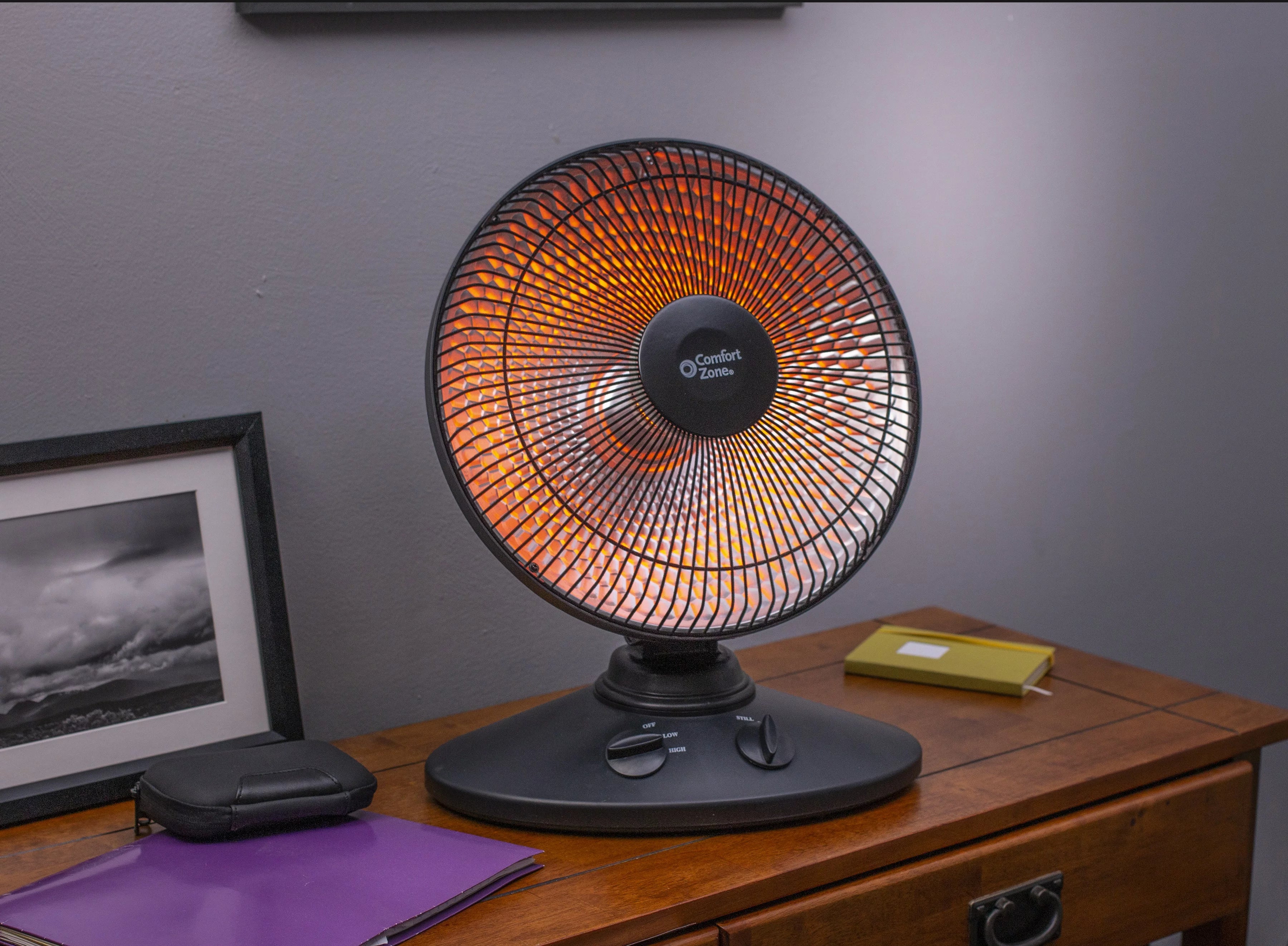 700-Watt Oscillating Parabolic Radiant Dish Heater with Adjustable Tilt E455