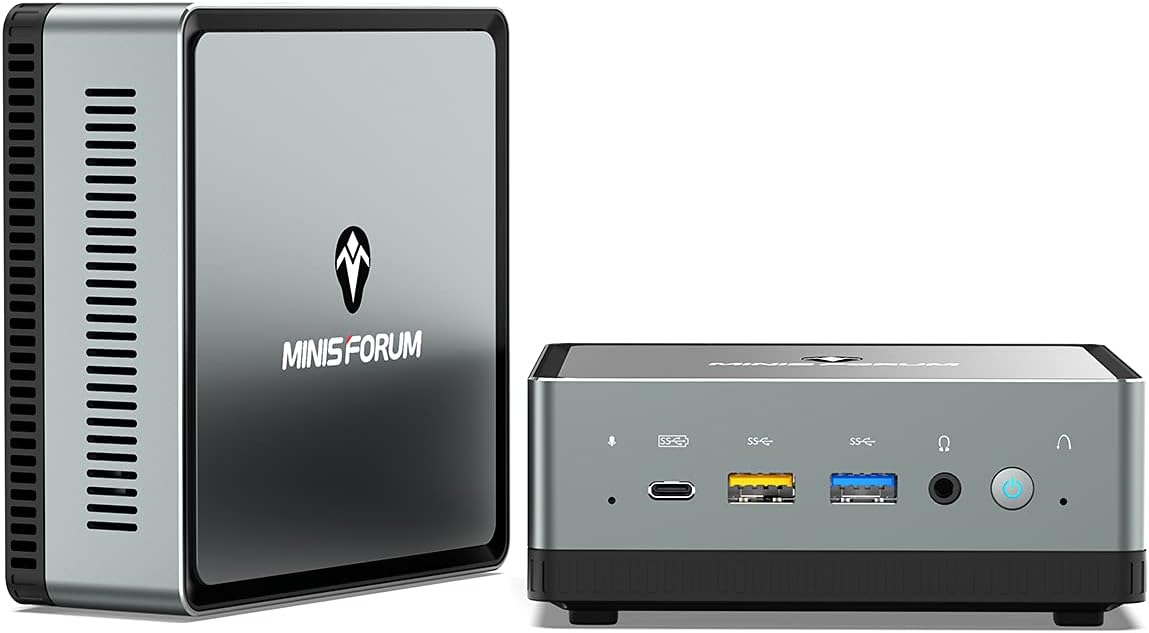 Mini PC AMD Ryzen 7 3750H 16 GB RAM 512 GB PCIe SSD Radeon RX Vega 10 Graphics Dual WiFi BT 5.1 HDMI Display USB-C RJ45 4X USB 3.0 Ports Small Form Factor M7771