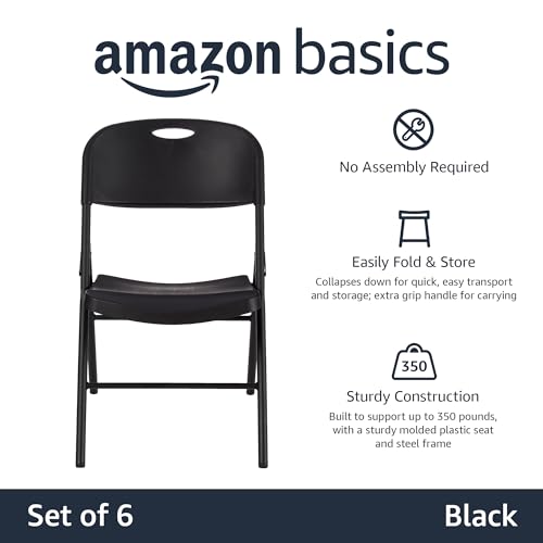 White 6-Pack Foldable Plastic Chair B250253