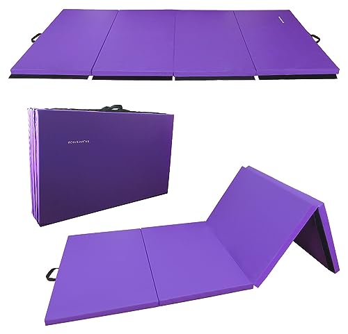 2" Thick Folding Gymnastics Mat with Carrying Handles M2490