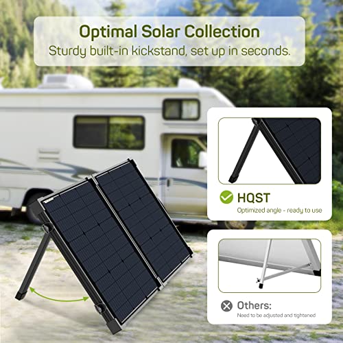 100 Watt 12 Volt Portable Solar Panel Suitcase with 30 Amp PWM Charge Controller I61952