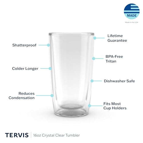 16oz 4pk Double Walled Insulated Tumbler Cup Y582041