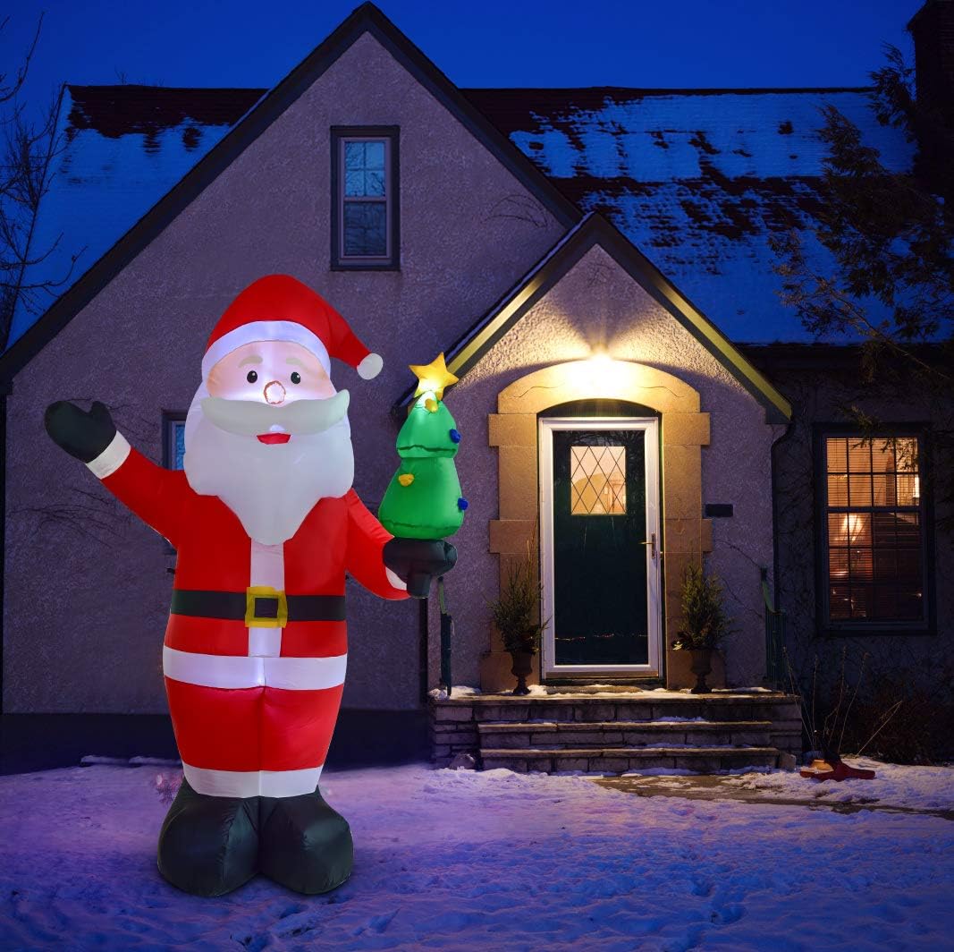 8ft Inflatable Santa Claus with Built-in LED Lights C824