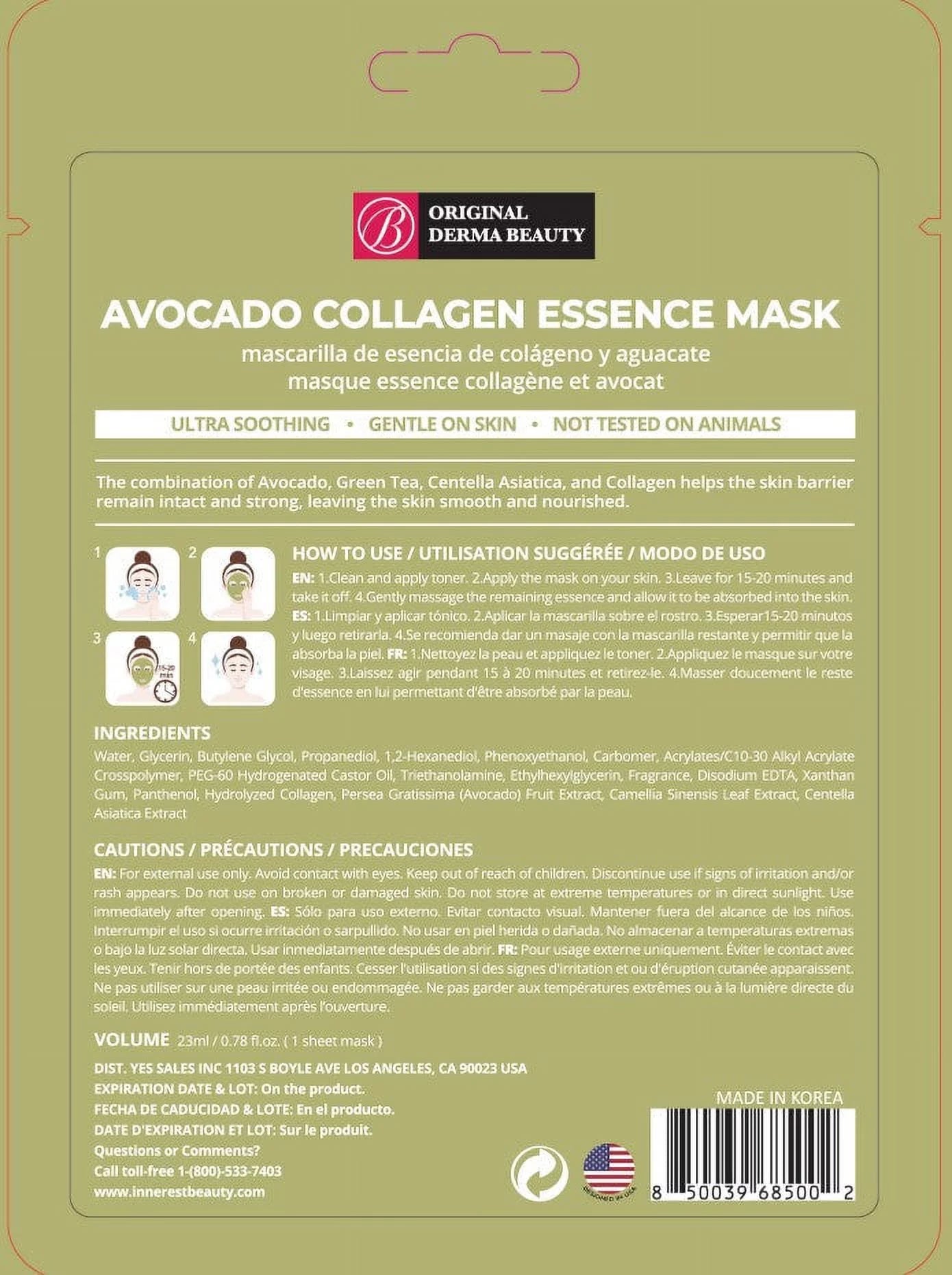 36 Pack Collagen Essence Face Mask Sheet Y271325