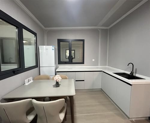 20x20ft Steel Expandable Tiny House with Restroom and Kitchen H4084