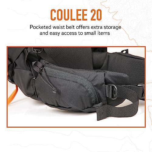 Black 20L Lightweight Hiking Backpack Q843694