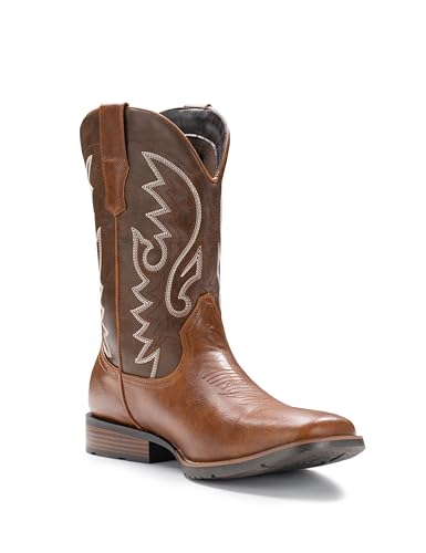 Cowboy Boots Western Boot Embroidered Pull On Slip Resistant Boots U3036