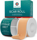 Silicone Scar Sheets, 80 Inches Long - Reusable Silicone Scar Tape - Includes Hygienic Storage Case G43103
