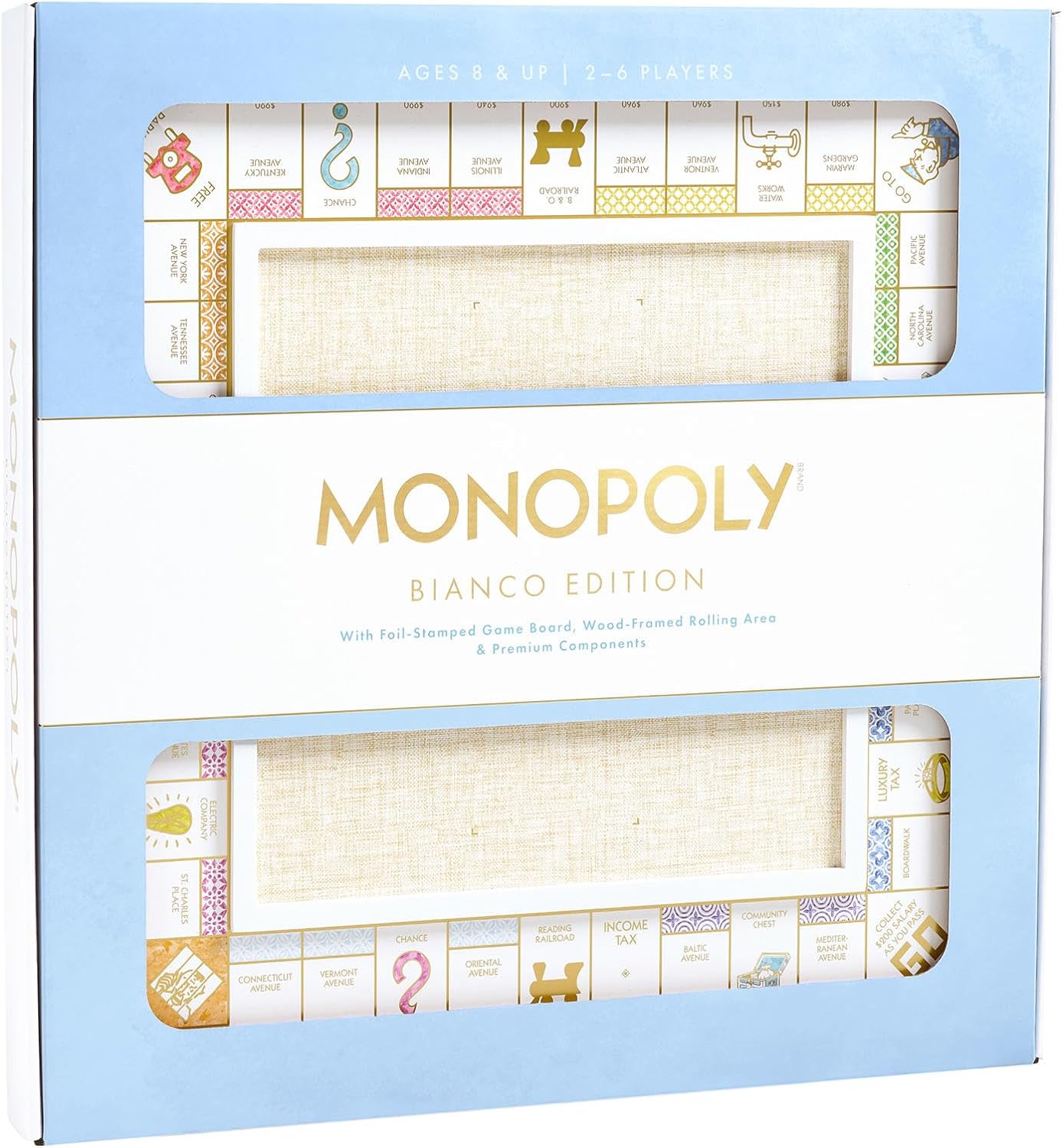Monopoly Bianco Edition with Wood Game Board C2492